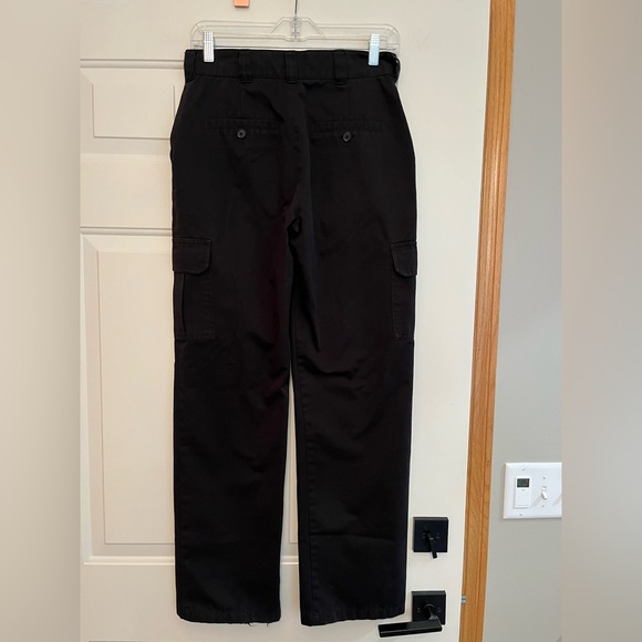 Women’s Garage black cargo trouser skater grunge goth uniform pants. Size 1 - Picture 2 of 16